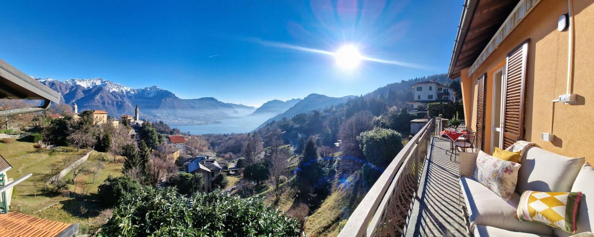 Panoramic Lakeview House Bellagio Civenna Bagian luar foto